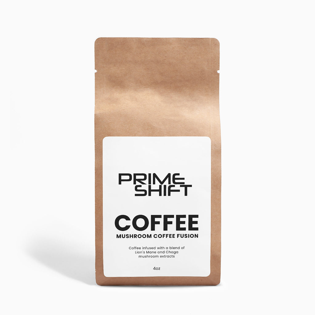 PRIMESHIFT FLOW - Mushroom Coffee Fusion - Lion’s Mane & Chaga 4oz