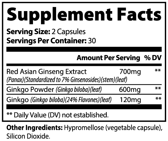 PRIMESHIFT ACTIVE - Ginkgo Biloba + Ginseng